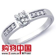 PT950����Ůʽ������ʯ��ָ(0.42����)