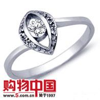 PT950����Ůʽ������ʯ��ָ(0.17����)