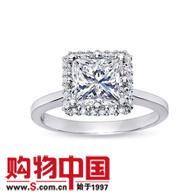 PT950����Ůʿ������ʯ��ָ(2.24����)