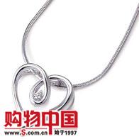 18K�׽�Բ����ʯ��׹(0.1����)